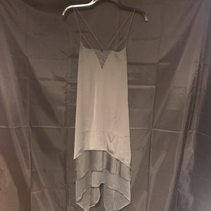 H&M Grey Satin Dress NWOT